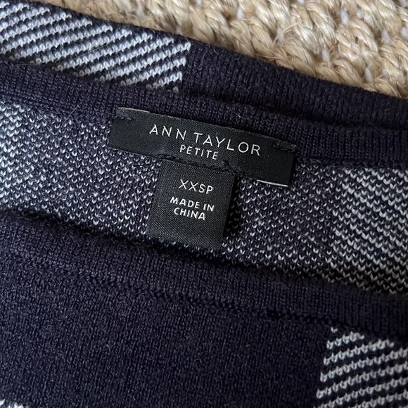 Buffalo Plaid Ann Taylor Sweater Dress - Picture 3 of 4